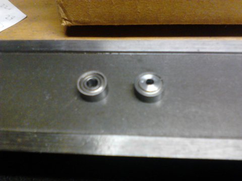 Washer installed on bearing